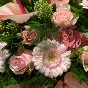 web roze bloemen